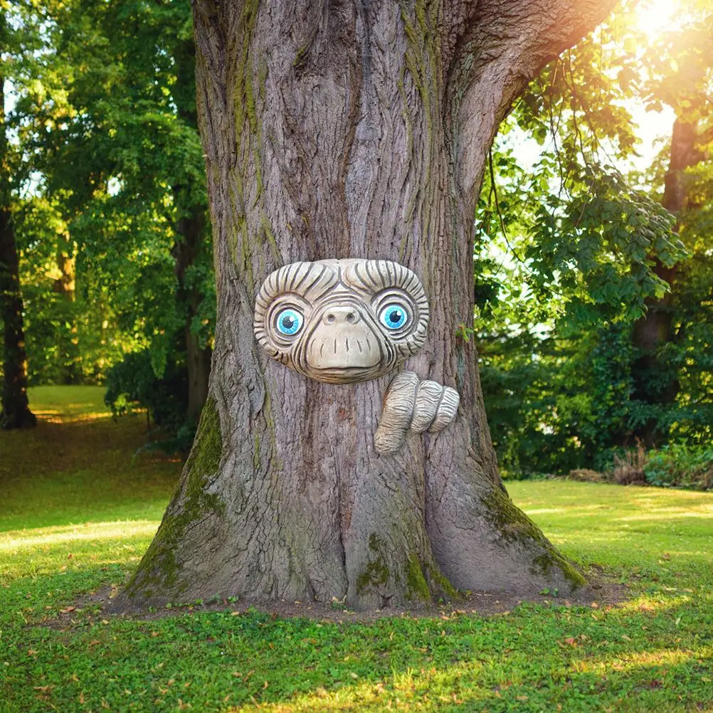 

Tuin Decoratie Funny Monkey Face Garden Decorations Wall Art for Decorating Trees Fences and Walls Outdoor Yard Statues Gifts