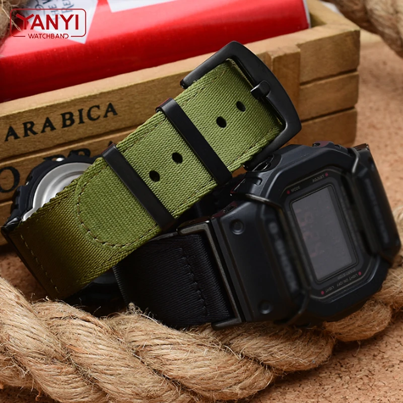 Нейлоновый ремешок для часов 22 мм адаптер из нержавеющей стали 16 Casio G-Shock GA-110/100/120