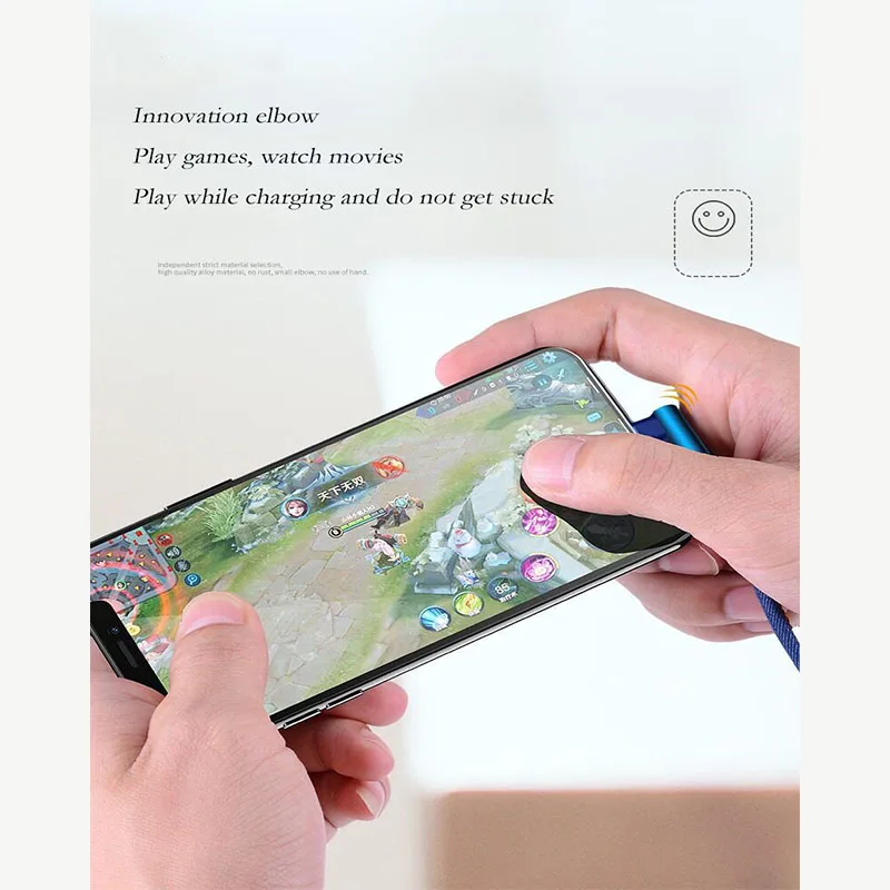 1M Double Elbow 2.4A Fast Charge Quick Chargers Denim data Cable Charging USB Practical Portable Data Line | Мобильные телефоны и