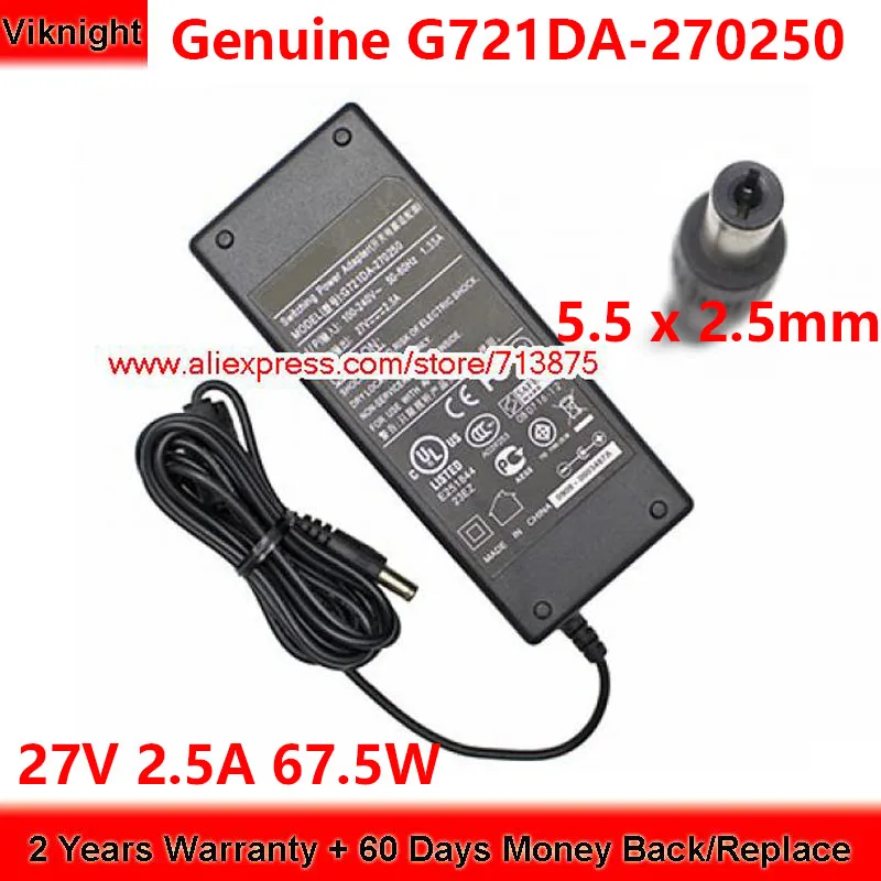 Оригинальный G721DA-270250 27V 2.5A AC адаптер для Philips HTS5120 HSB4383/93 HTS5120/93 HTS5120/98 источник питания