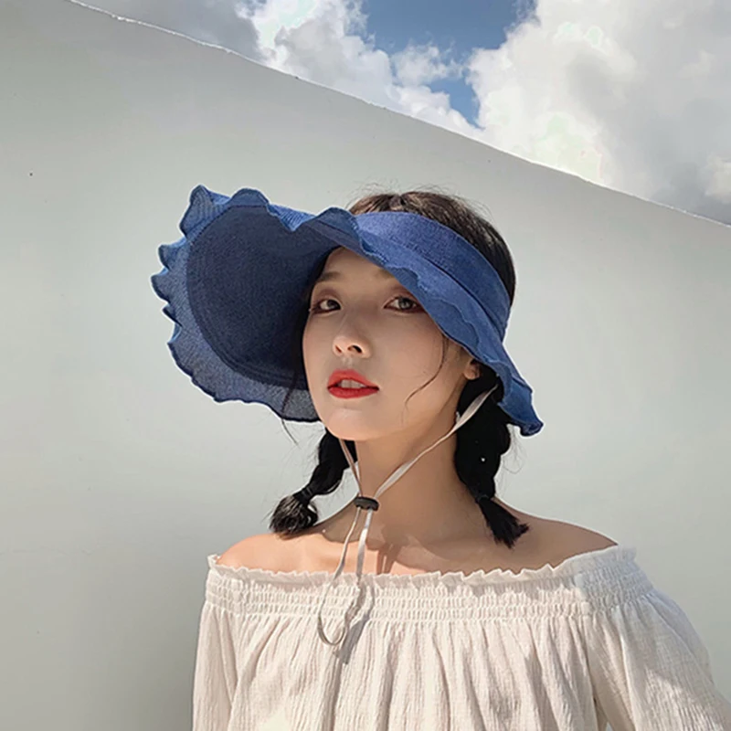 WeMe хлопка и конопли в сложенном виде пустая верхняя шляпа для дам с летними