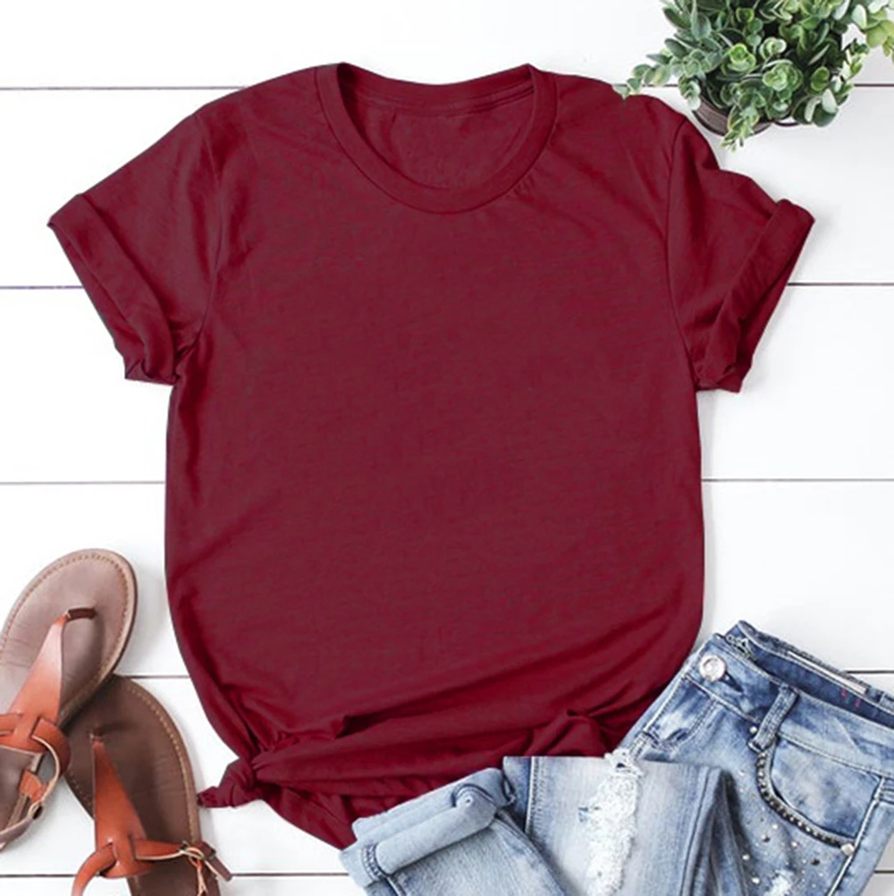 

Новинка лета 2019, яркая Однотонная футболка с коротким рукавом, винно-красного цвета, мужские и женские топы, размеры S, M, L, XL, XXL, XXXL
