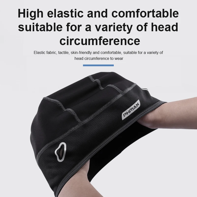 Велосипедная шапка PHMAX зимняя ветрозащитная Теплая Флисовая велосипедная для