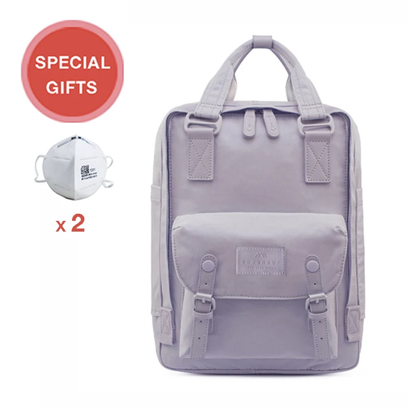 Doughnut двойной плечо новый однотонный ручной рюкзак Macaron студенческий школьный