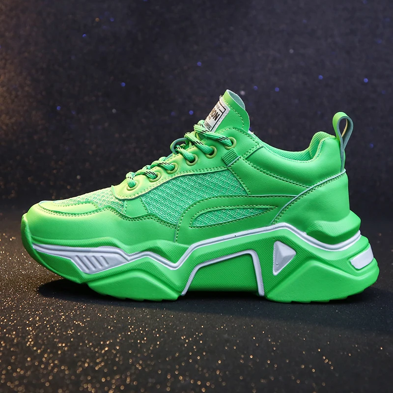 Женские повседневные кроссовки на платформе увеличивающие рост 5 см дышащие с