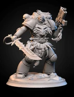 124 75mm resin model figure kits space wolf unpainted no color rw 266