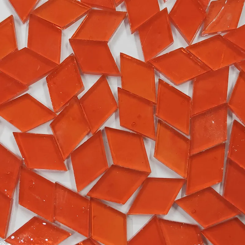 50g/bag Diamond Shape Stained Glass Mosaic Tiles Bulk for DIY Art Crafts Home Wall Decoration Clear Pieces Making | Дом и сад