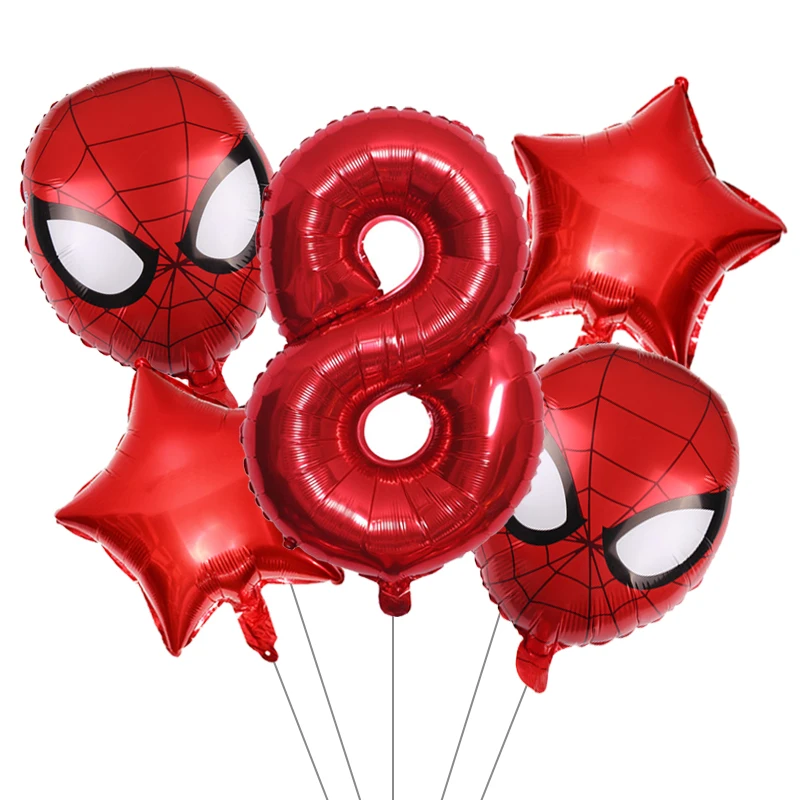 5 шт./лот Человек-паук Капитан Америка шар супергерой надувные воздушные шары