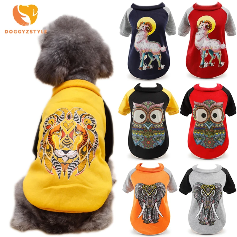 Одежда для маленьких собак с героями мультфильмов трикотажное пальто свитер