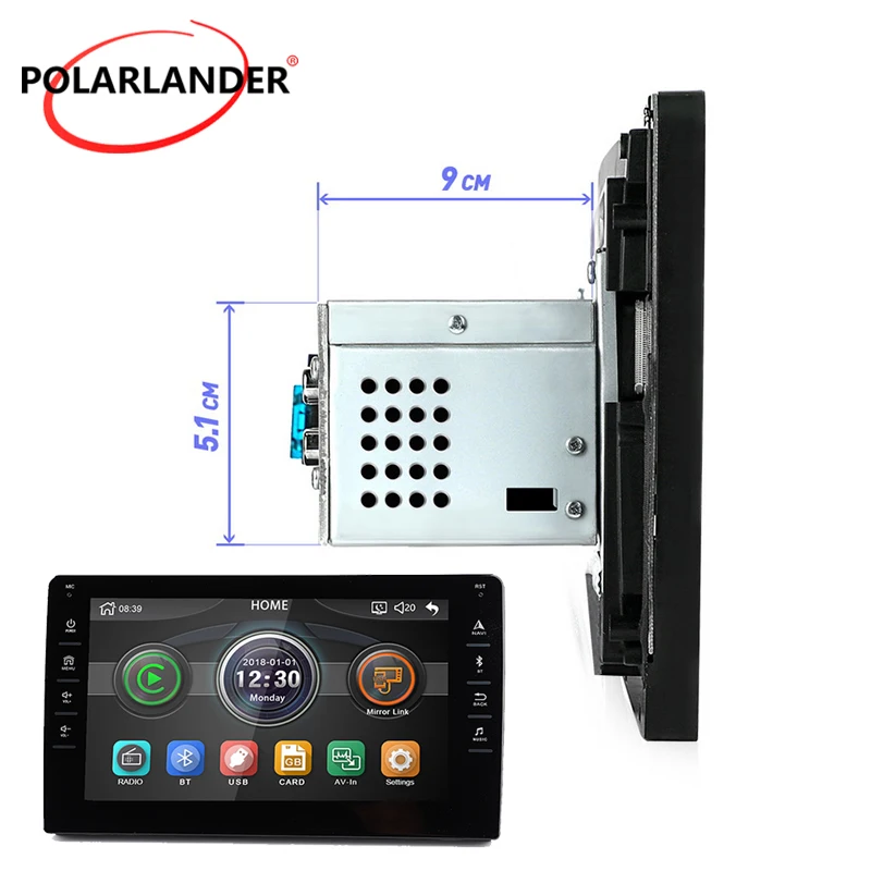

Car Radio 2 DIN MP5 Bluetooth Without Carplay FM Android 2.5 8 Inch Mobile Internet Touch Screen Without GPS DVR Multi-Language
