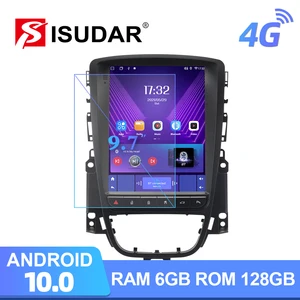 Автомобильный радиоприемник ISUDAR T72, Android 10, Vetical Tesla Screen, для OpelVauxhallAstra J, BuickVerano 2009-2014, GPS, автомобильное мультимедийное видео