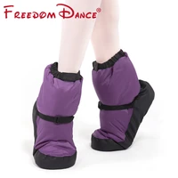 2021 new ballet warm ups for women ballet pointe dance shoes soft dance boots protection foot warm shoes winter fitness boots