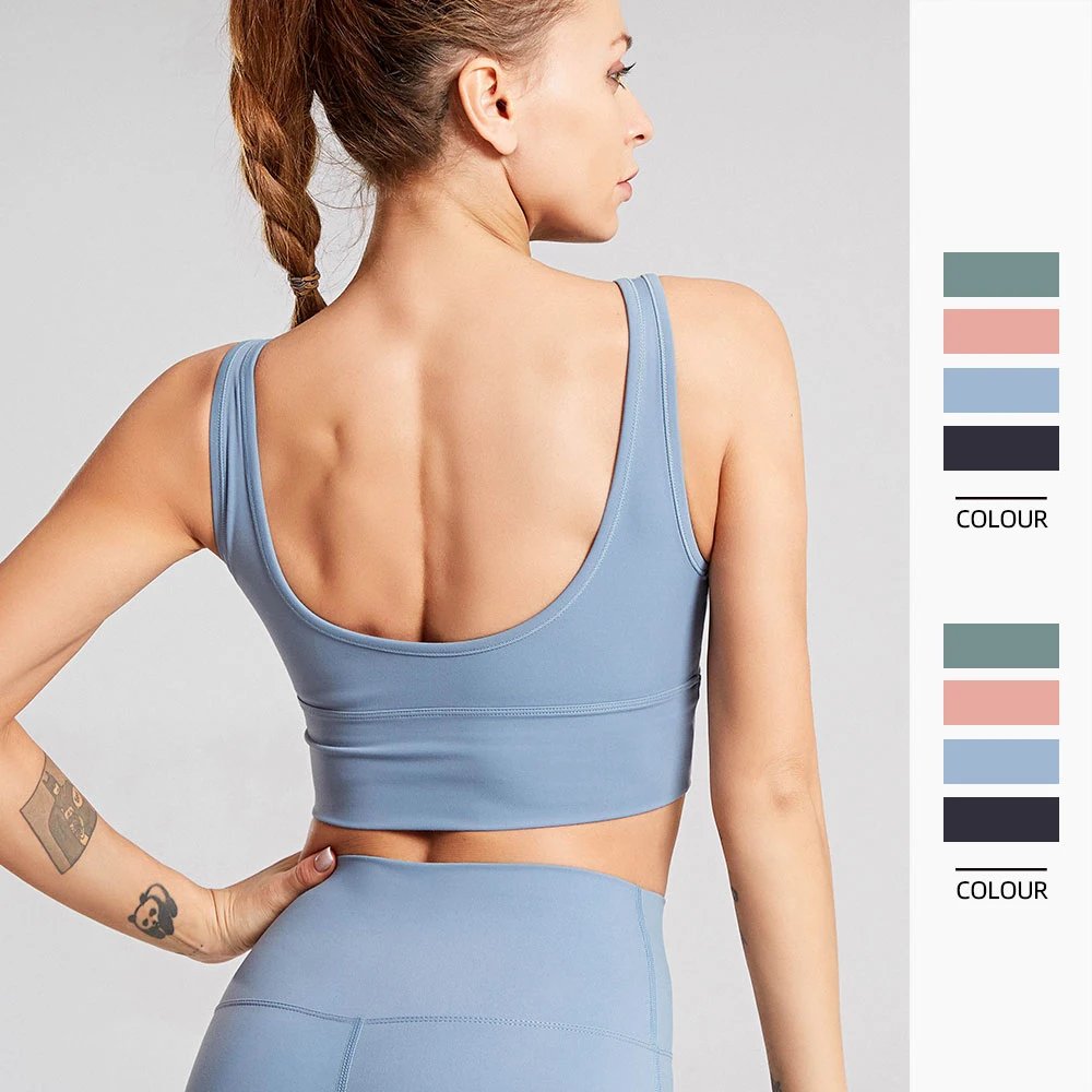Йога бюстгальтер с эффектом пуш ап тренажерный зал Фитнес Для женщин для Топ