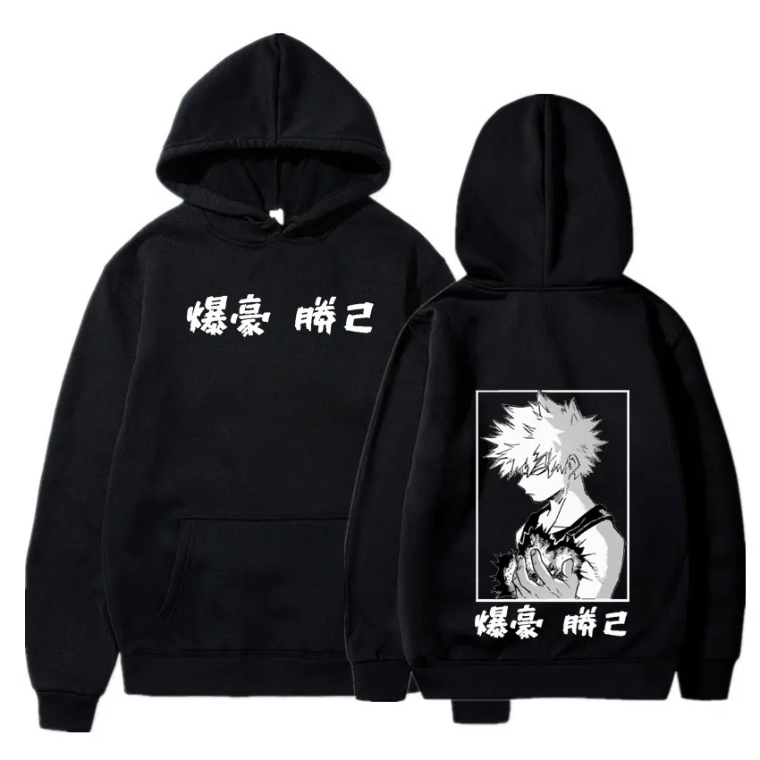 

Japan Anime My Hero Academia Cosplay Hoodie Women Men Harajuku Sweatshirt Manga Bakugou Pullover Hooded Jacket Sportswear Tops