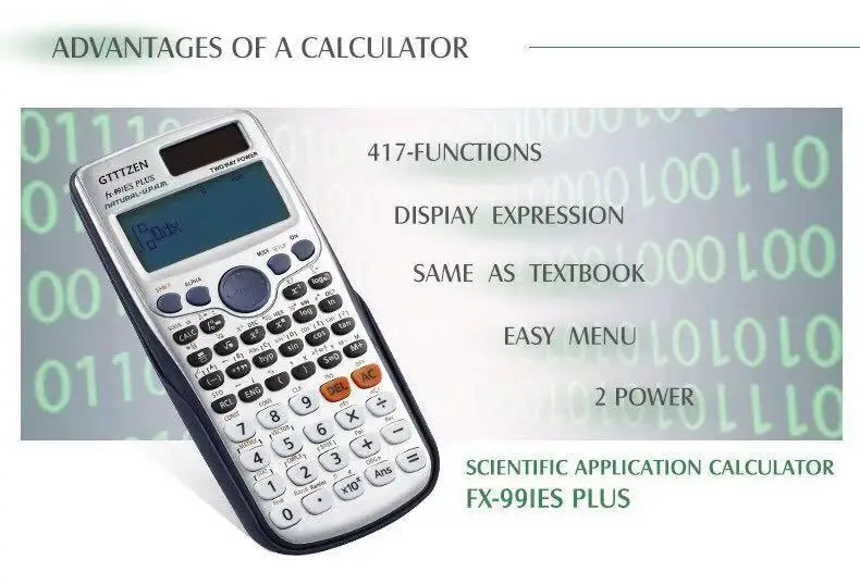 Совершенно FX-991ES-PLUS, научный калькулятор, функция для школьного офиса, два способа питания, студенческий обучающий калькулятор