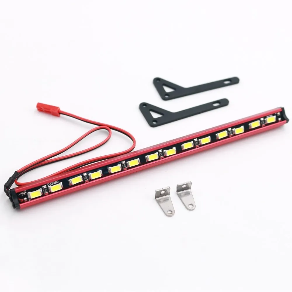 KYX Racing Metal 14 светодиодный светильник 158 мм для крыши 1/7 UDR 1/10 Traxxas TRX4 TRX-4 Axial SCX10 II Wrangler Body 7,2-12 V Red