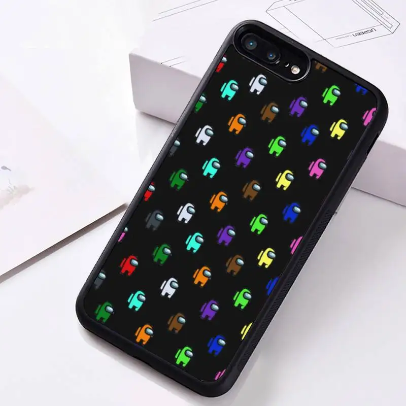 

Hot Game Among Us Phone Case Rubber for iPhone 12 pro max mini 11 pro XS MAX 8 7 6 6S Plus X 5S SE 2020 XR case