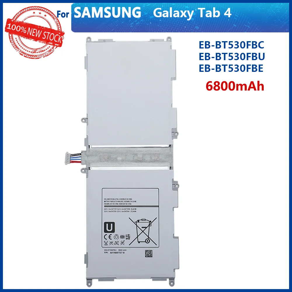 100% Оригинальный 6800 мА/ч EB-BT530FBU EB-BT530FBC планшет аккумуляторной батареи для Galaxy Tab4 Tab
