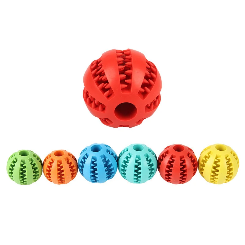

Toys for Dogs Rubber Dog Ball for Puppy Funny Dog Toys for Pet Puppies Large Dogs Tooth Cleaning Snack Ball Toy for Pet Products