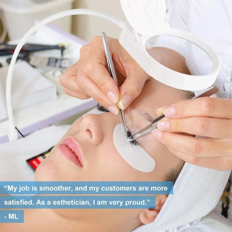 Светодиодная увеличительная лампа 8X15X настольная с металлическим зажимом и