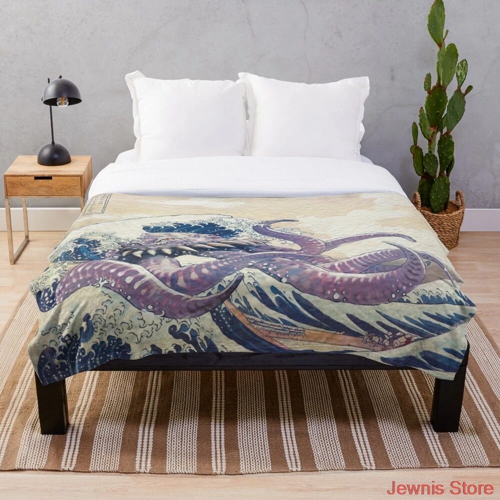 

Одеяло Ultros Off Kanagawa, флисовое плюшевое одеяло, s на кровать/диван, спальный чехол, постельное белье, простыня для детей и взрослых