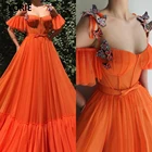 Lorie женское длинное платье трапециевидной формы для выпускного вечера с объемным цветочным кружевом и бусинами длиной до пола официальное вечернее платье