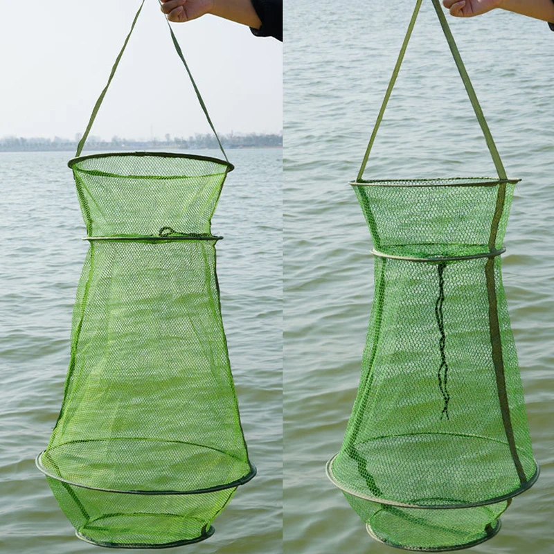 

Folding Fish Net 3-Layers Fishing Net PE Material Four Models Fish Care Net Monofilament Small Mesh Fish Net Pesca