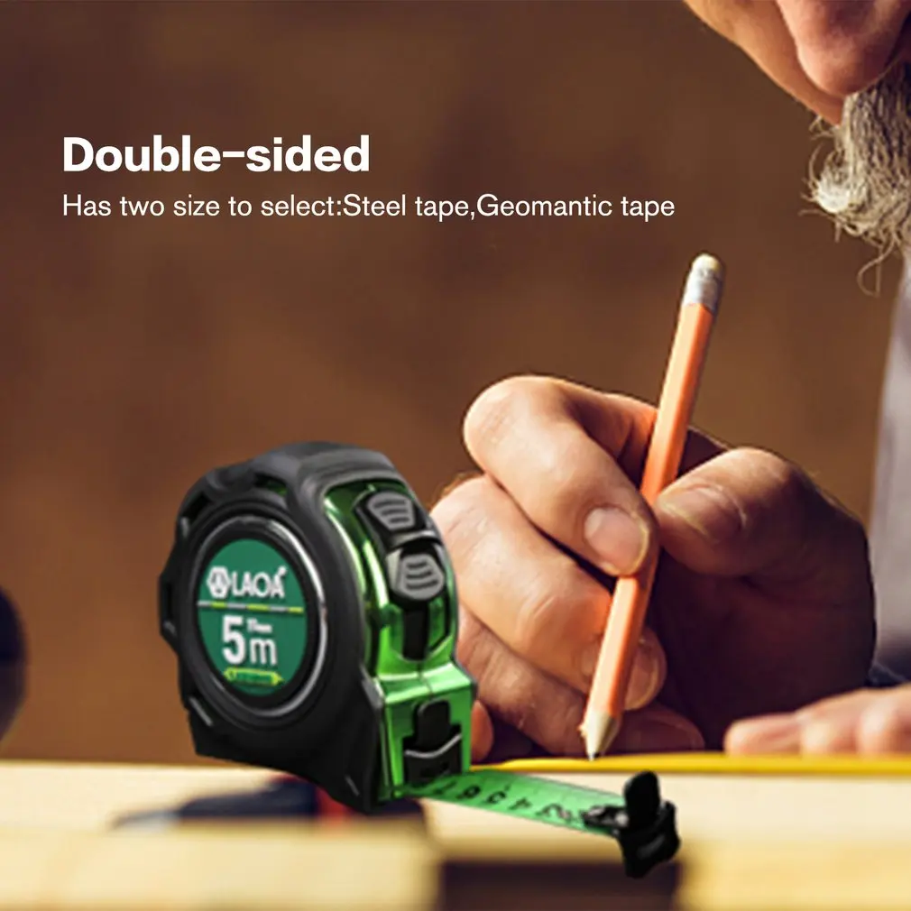 LAOA двухсторонняя измерительная лента из стали геолента дюймовая/метрическая