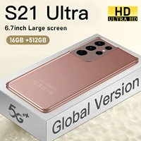 s21 ultra smartphone android 6 7 inch 2448mp 16512gb cell phone 6000mah 4g 5g mobile phones unlocked celulares global version