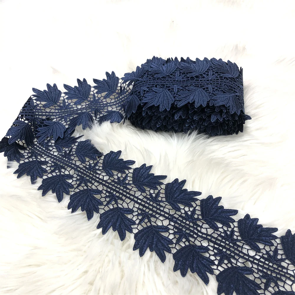 10yards Lace Ribbon Trims Garniture Cloth Accessories Trim Embroidered For Sewing Decoration African Fabric DIY Material - купить по