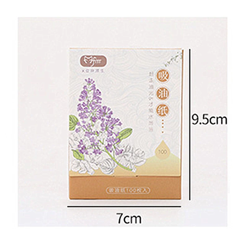 Впитывающие бумажные салфетки для контроля жирности 100 листов/упаковка | Красота