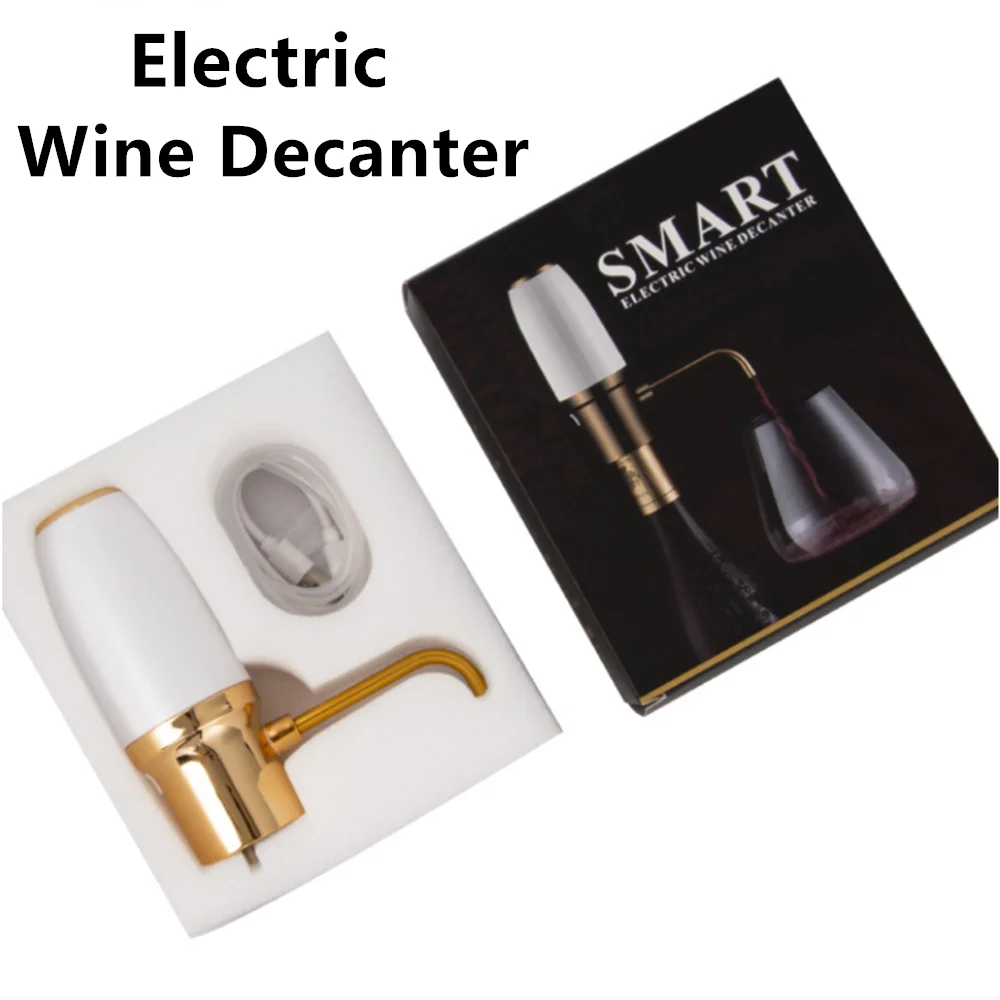 

Электрический Графин для вина с USB-зарядкой, портативный умный автоматический насос для вина, дозатор, инструменты для вина, аэратор для вин...