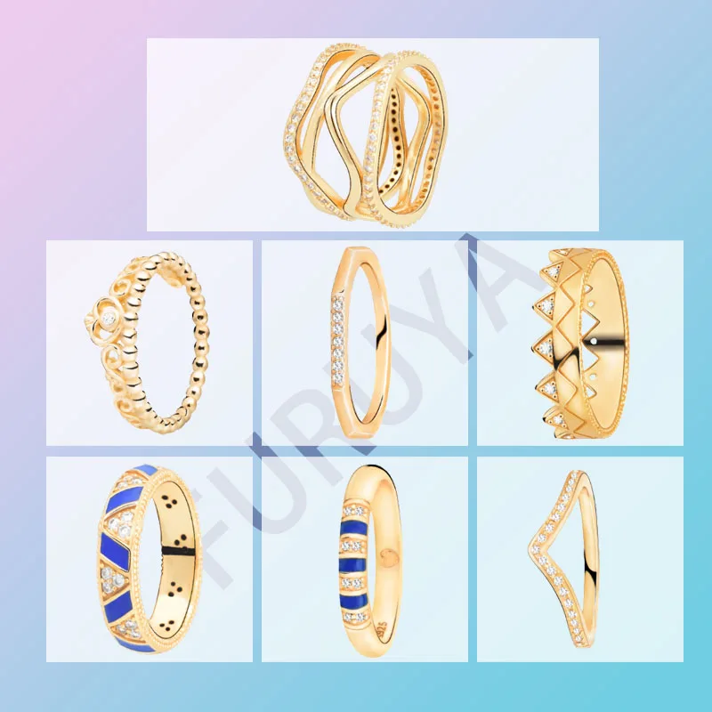 Натуральная 925 кольцо из стерлингового серебра бледно тиара корона принцессы