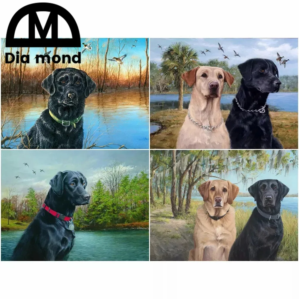 

Hound Diamond Painting Diy Animals Embroidery Cross Stitch Kits Full Drill Pet Dog Diamond Mosaic Wall Art Home Decor Decal Gift