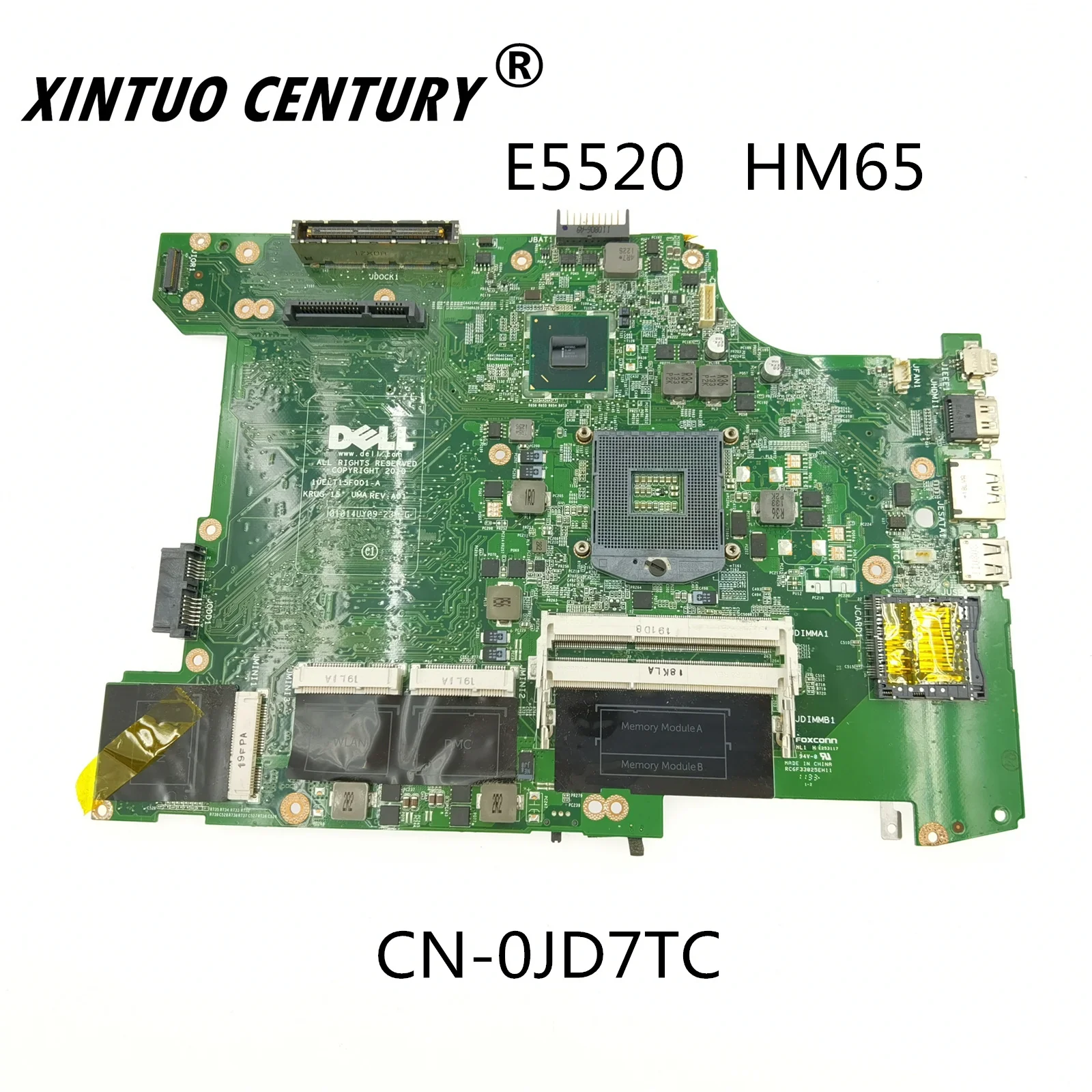 

CN-0JD7TC 0JD7TC JD7TC для Dell latitude E5520 материнская плата для ноутбука HM65 DDR3 100% тест
