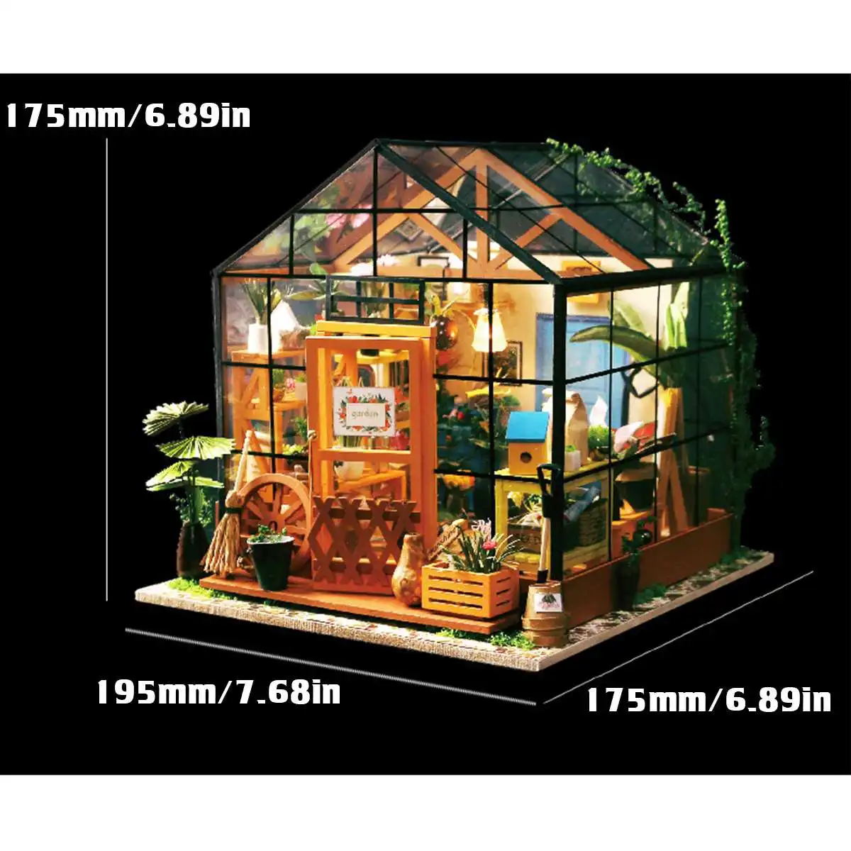 

DIY DollHouse Wooden Doll Houses Miniature Dollhouse Furniture Kit Toys for Children New Year Christmas Gift Casa