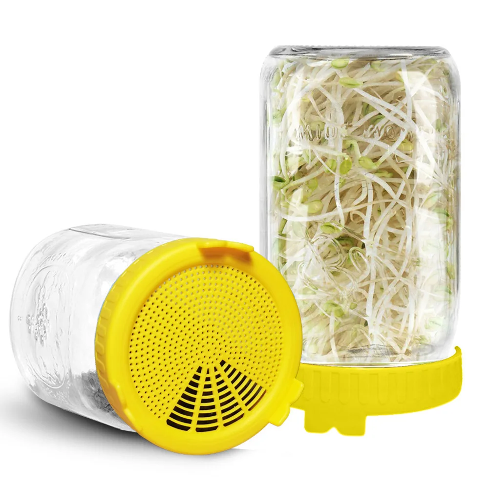 Набор крышек для проращивания семян из пищевой сетки ситечко Силиконовое