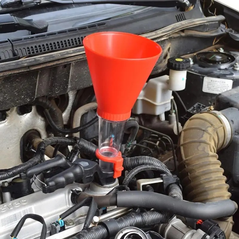 

Car Engine Oil Funnel Kit Universal Spillproof Oil Filter Tool Set Adjustable Priming Funnel Filling Oil Charging System Device