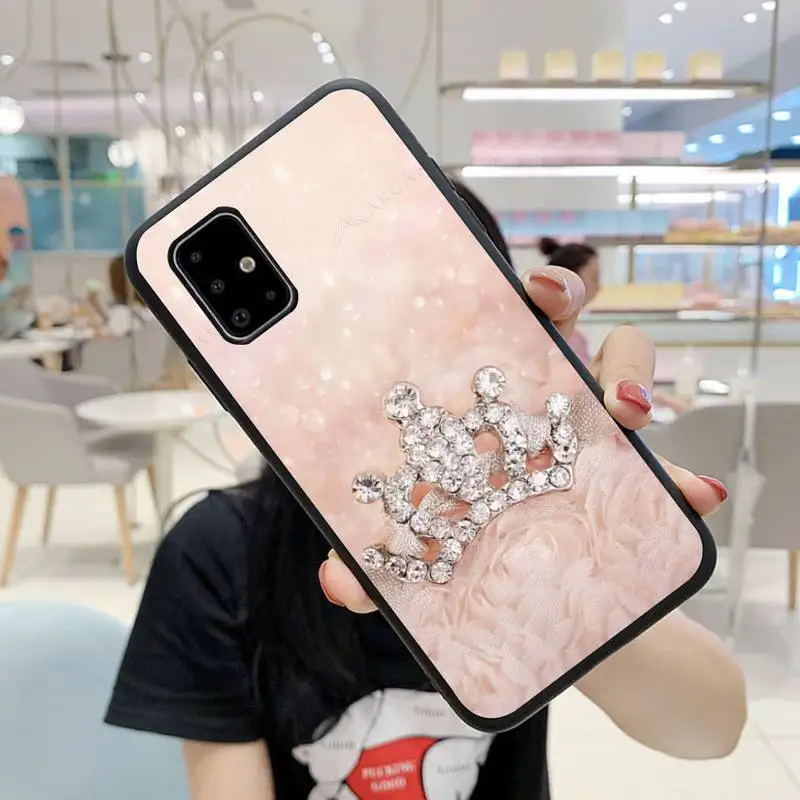 

Diamond Crown Phone Case For Samsung S5 S6 S7 S8 S9 S10 S20 S21 Edge Plus E Fe Lite Cover