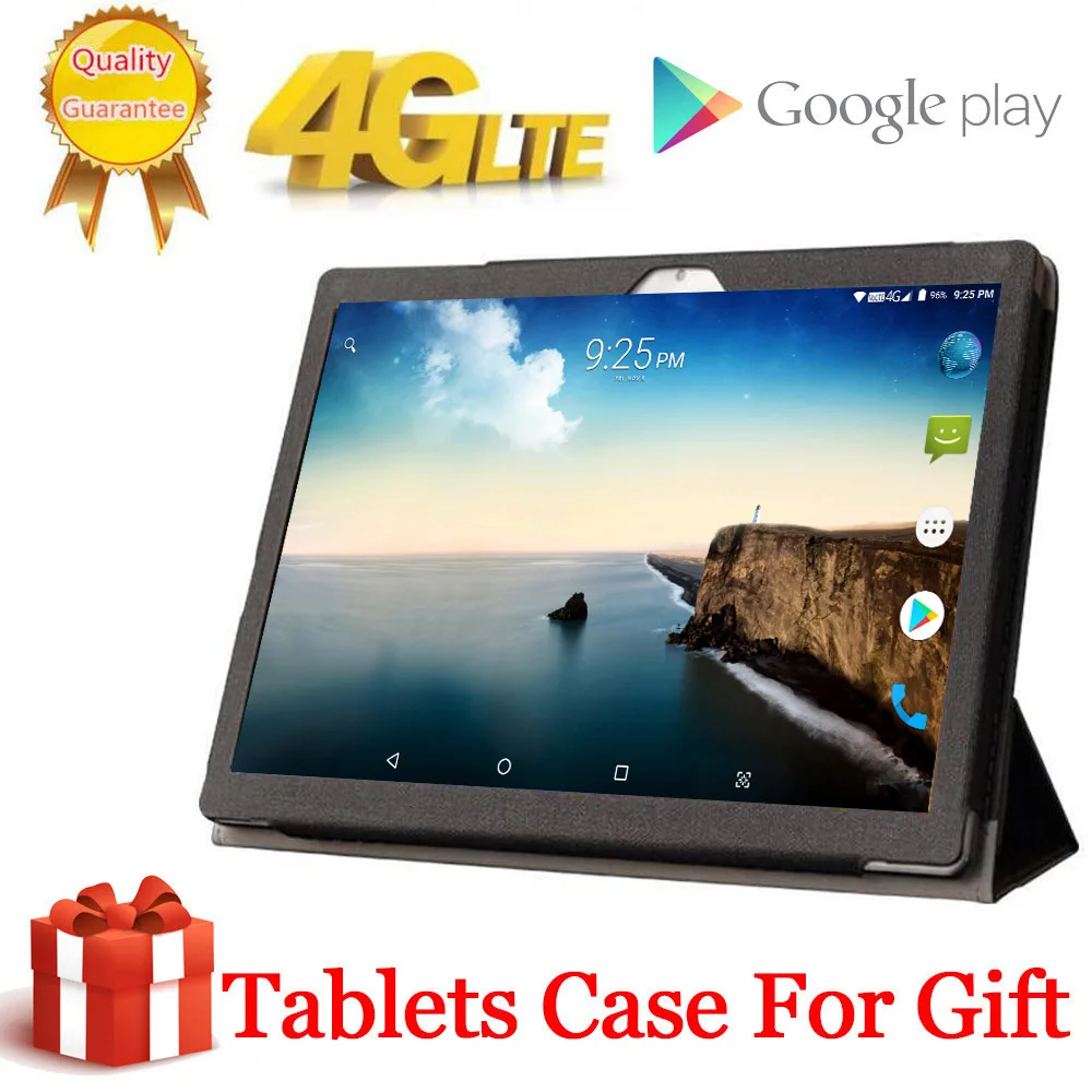 2020 Бесплатный подарок чехол Tabletr 2560X1600 4G LTE 10 1 дюймов 2.5D планшетный ПК Deca Core MTK6797 8