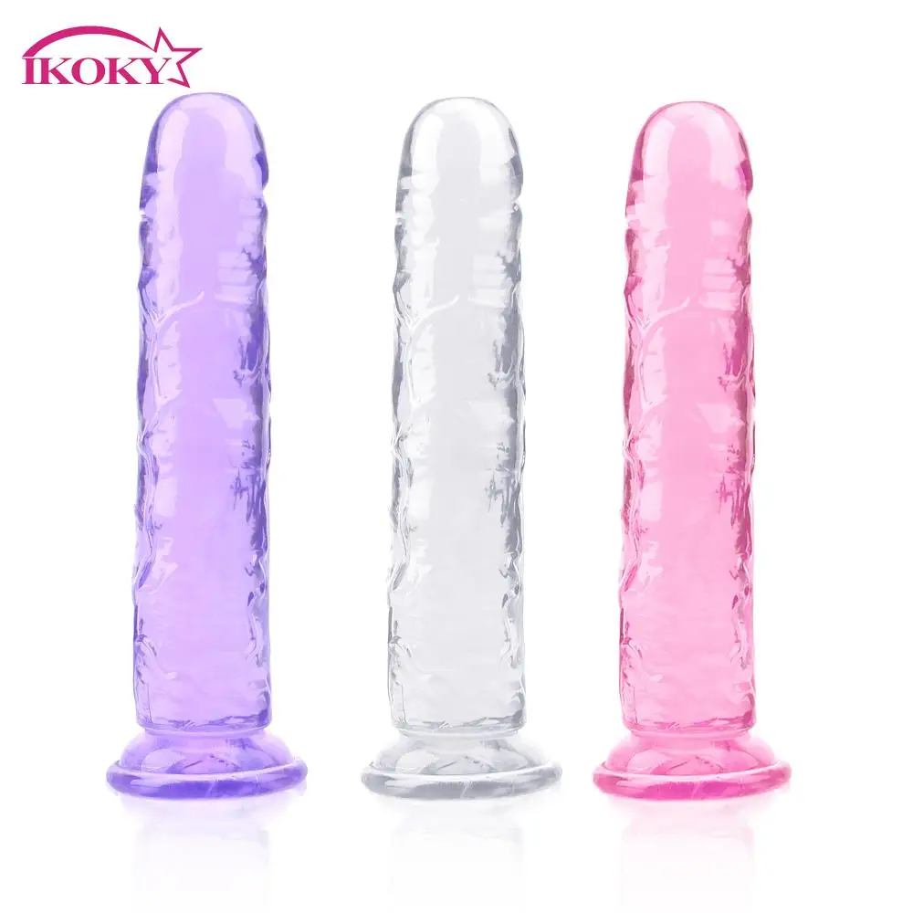 IKOKY G spot Вибратор Анальная пробка реалистический сильный член присоска Секс