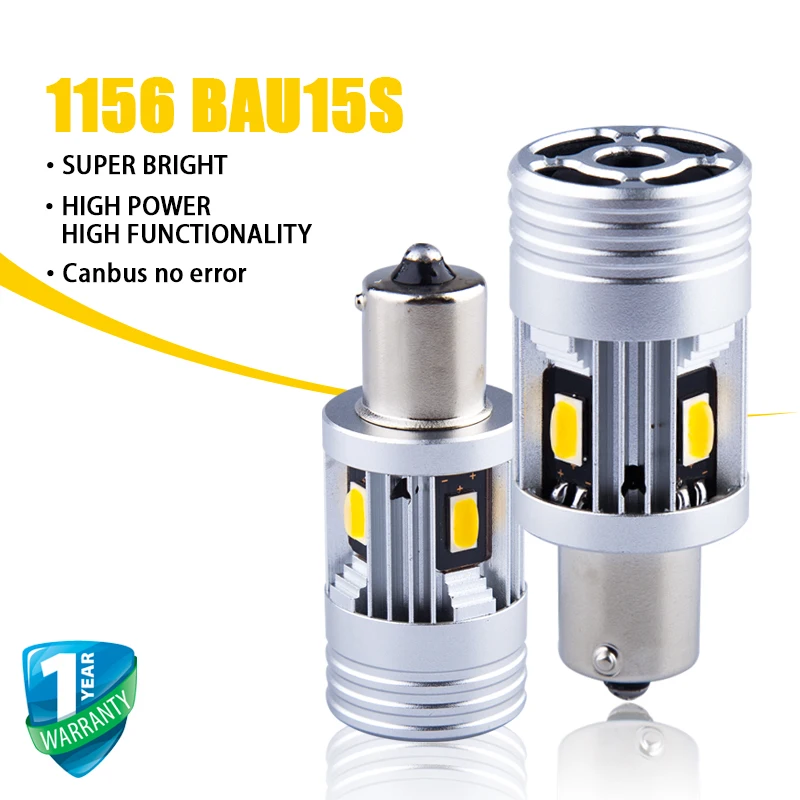 

1156 LED 12V 3500LM Brightness P21W BAU15S Canbus No Error W21W LED Lamp Car Lights Bulb Turn Signal Light 7535 Chip