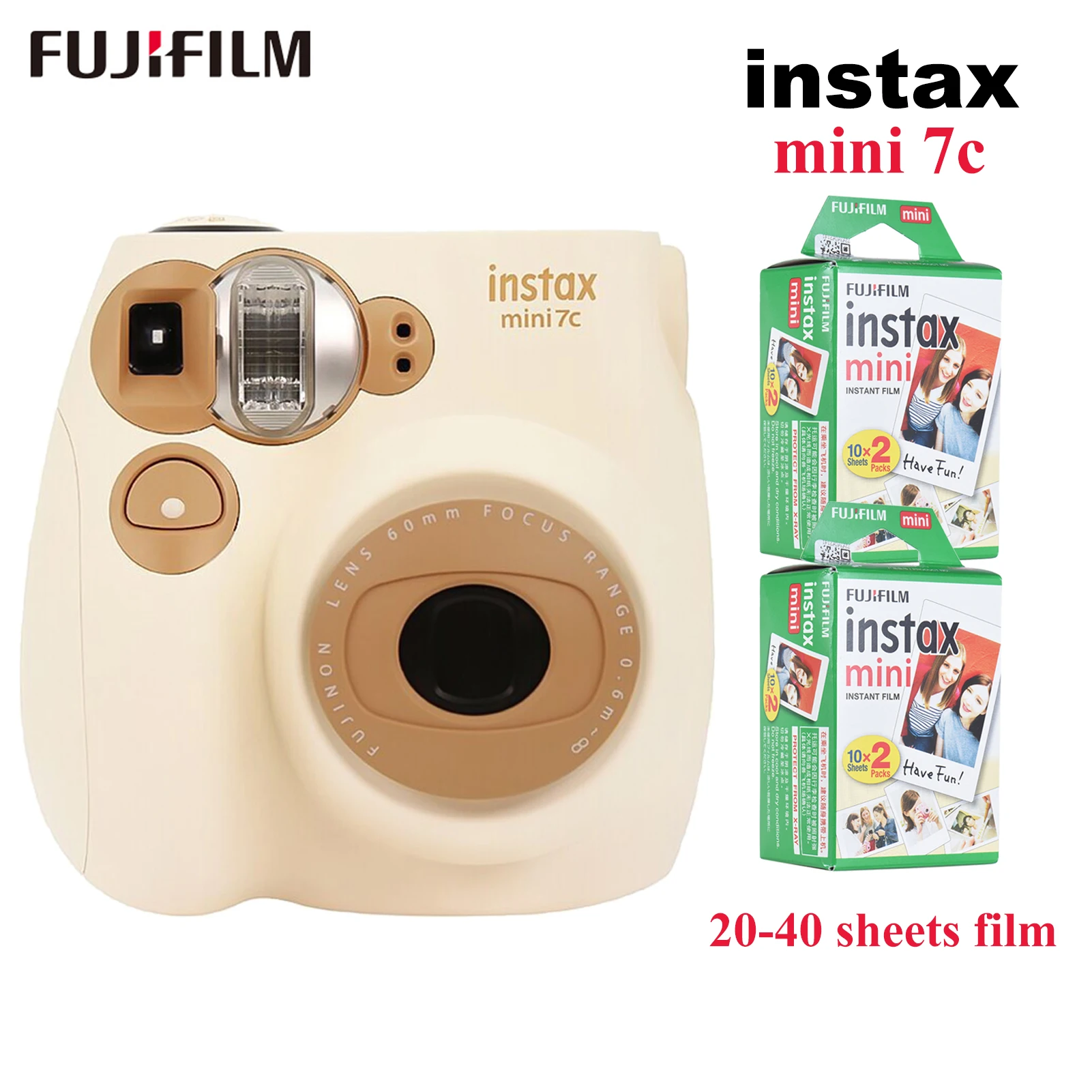 Белая пленка для Fuji Instax Mini7c Фотоаппарат моментальной печати пленочная камера с