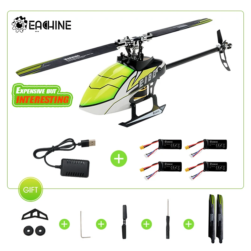 Eachine E180 6CH RC вертолет 3D 6G система двойной бесщеточный прямой привод двигатель