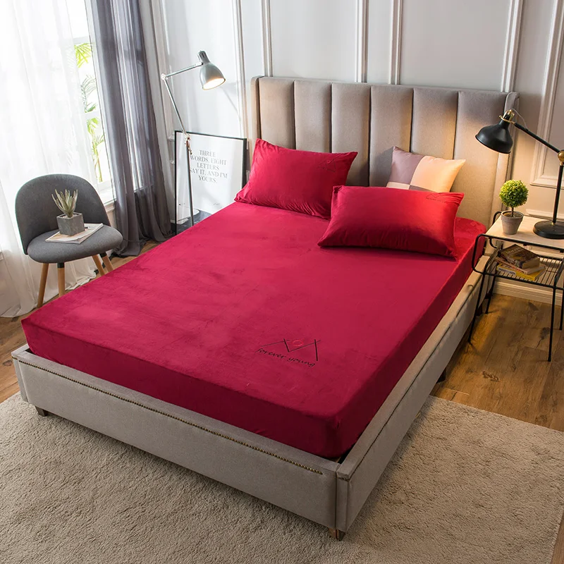 2019 новые продукты утолщенные теплые хрустальные бархатные простыни наволочки 2/3