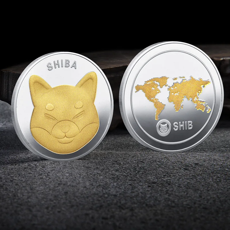 

Dogecoin Killer SHIBA Souvernir Plated Coin Physical Cryptocurrency Coin Cute Shiba Coin Commemorative Coin
