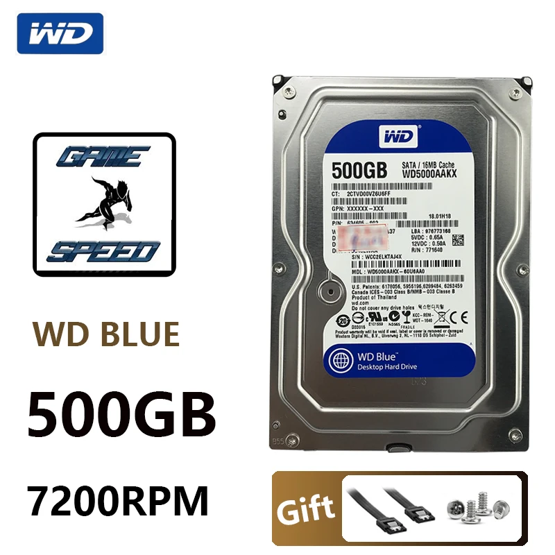Жесткий диск WD BLUE 500 Гб|hard drive disk|wd blueinternal hard |