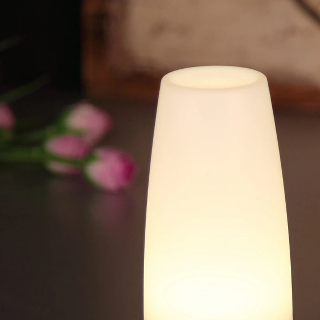 

Golden/SilverLED Table Lamp Nightlight PIR Wireless LED Motion Sensor Retro Bedroom Night Light Battery Powered for Toilet Seat