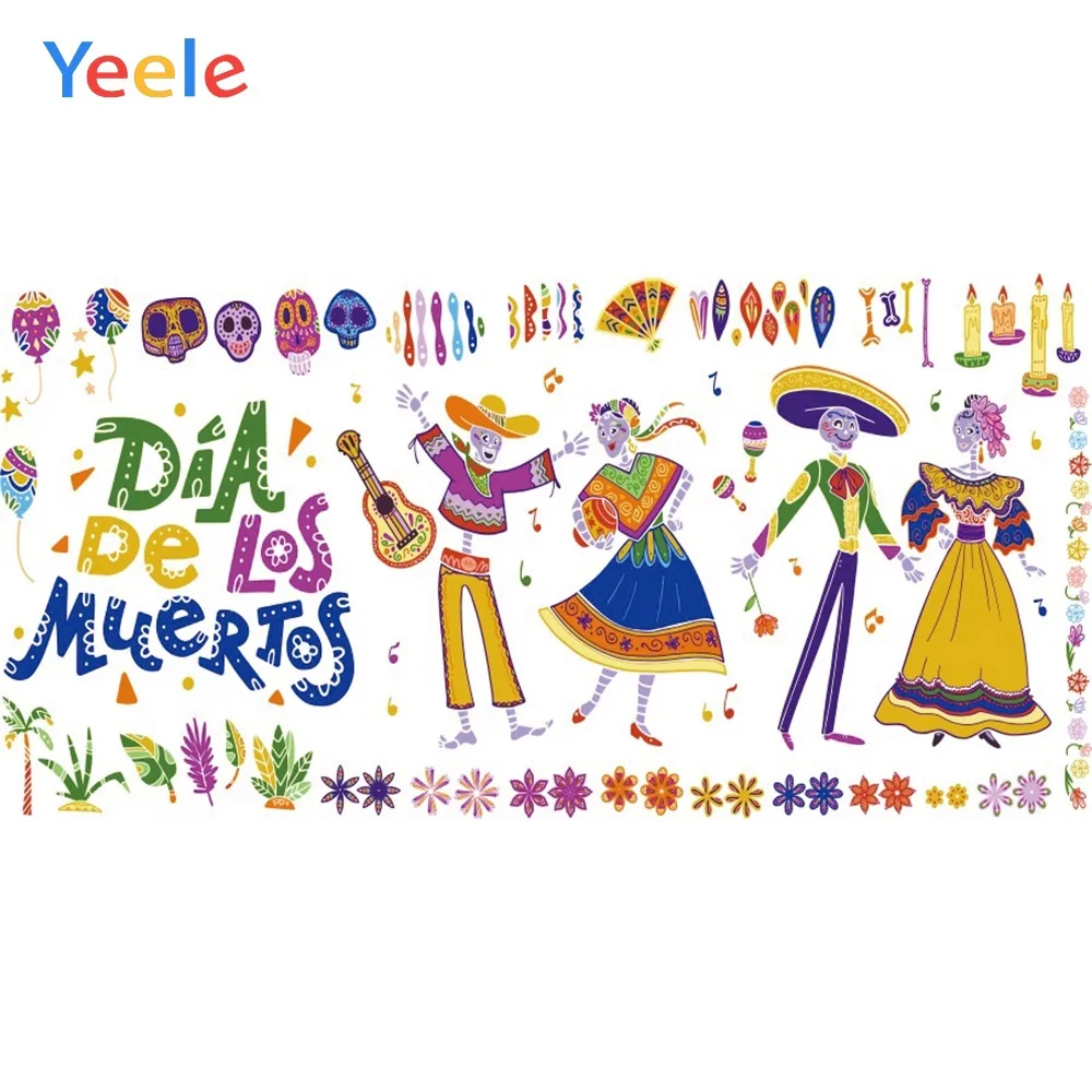 Фон для фотосъемки с изображением Дня мертвых в Мексике | Электроника