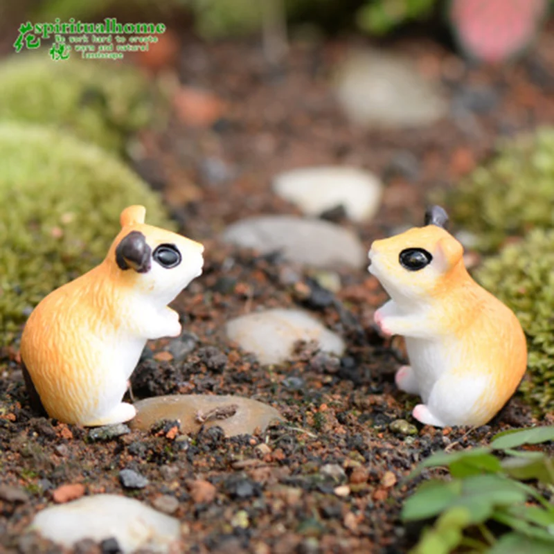 Мультяшная мини мышь мышка модель белочка маленькая статуэтка фигурка поделки